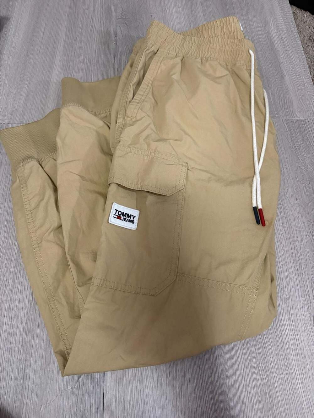 Tommy Jeans Men's Khaki Cargo Jogger Pants Size L